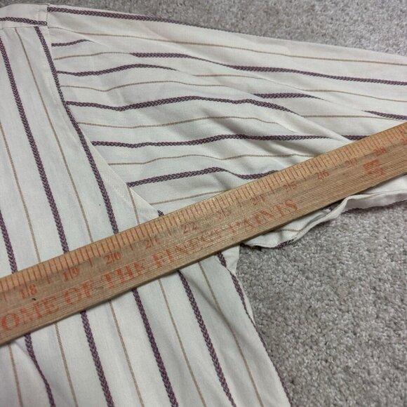 Ben Sherman Button Down Shirt Men’s Multicolored Striped Long Sleeve Size XL - Picture 4 of 13